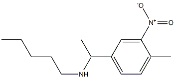 [1-(4-methyl-3-nitrophenyl)ethyl](pentyl)amine Struktur