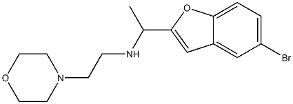 [1-(5-bromo-1-benzofuran-2-yl)ethyl][2-(morpholin-4-yl)ethyl]amine Struktur