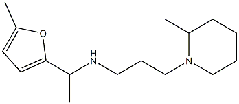 [1-(5-methylfuran-2-yl)ethyl][3-(2-methylpiperidin-1-yl)propyl]amine Struktur