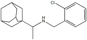 [1-(adamantan-1-yl)ethyl][(2-chlorophenyl)methyl]amine Struktur