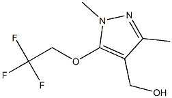 [1,3-dimethyl-5-(2,2,2-trifluoroethoxy)-1H-pyrazol-4-yl]methanol Struktur