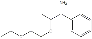 [1-amino-2-(2-ethoxyethoxy)propyl]benzene Struktur