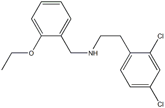 [2-(2,4-dichlorophenyl)ethyl][(2-ethoxyphenyl)methyl]amine Struktur