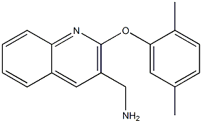 [2-(2,5-dimethylphenoxy)quinolin-3-yl]methanamine Struktur