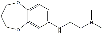 [2-(3,4-dihydro-2H-1,5-benzodioxepin-7-ylamino)ethyl]dimethylamine Struktur