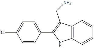 [2-(4-chlorophenyl)-1H-indol-3-yl]methanamine Struktur