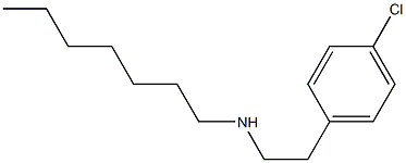 [2-(4-chlorophenyl)ethyl](heptyl)amine Struktur