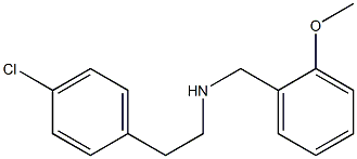 [2-(4-chlorophenyl)ethyl][(2-methoxyphenyl)methyl]amine Struktur