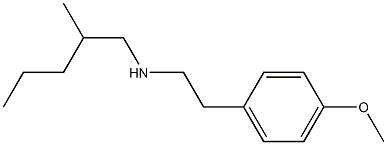 [2-(4-methoxyphenyl)ethyl](2-methylpentyl)amine Struktur