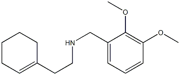 [2-(cyclohex-1-en-1-yl)ethyl][(2,3-dimethoxyphenyl)methyl]amine Struktur