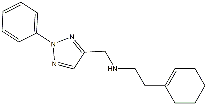 [2-(cyclohex-1-en-1-yl)ethyl][(2-phenyl-2H-1,2,3-triazol-4-yl)methyl]amine Struktur