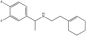 [2-(cyclohex-1-en-1-yl)ethyl][1-(3,4-difluorophenyl)ethyl]amine Struktur