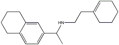 [2-(cyclohex-1-en-1-yl)ethyl][1-(5,6,7,8-tetrahydronaphthalen-2-yl)ethyl]amine Struktur