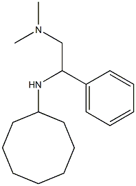 [2-(cyclooctylamino)-2-phenylethyl]dimethylamine Struktur