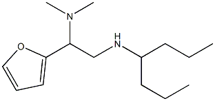 [2-(dimethylamino)-2-(furan-2-yl)ethyl](heptan-4-yl)amine Struktur