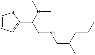 [2-(dimethylamino)-2-(thiophen-2-yl)ethyl](2-methylpentyl)amine Struktur