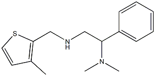 [2-(dimethylamino)-2-phenylethyl][(3-methylthiophen-2-yl)methyl]amine Struktur