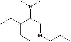 [2-(dimethylamino)-3-ethylpentyl](propyl)amine Struktur