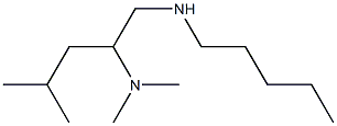 [2-(dimethylamino)-4-methylpentyl](pentyl)amine Struktur