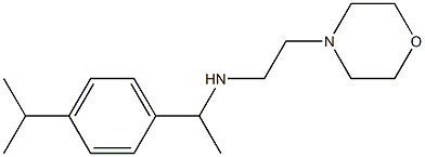 [2-(morpholin-4-yl)ethyl]({1-[4-(propan-2-yl)phenyl]ethyl})amine Struktur