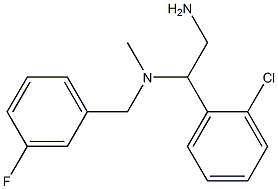 [2-amino-1-(2-chlorophenyl)ethyl][(3-fluorophenyl)methyl]methylamine Struktur