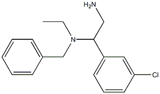 [2-amino-1-(3-chlorophenyl)ethyl](benzyl)ethylamine Struktur