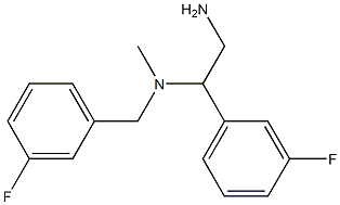 [2-amino-1-(3-fluorophenyl)ethyl][(3-fluorophenyl)methyl]methylamine Struktur