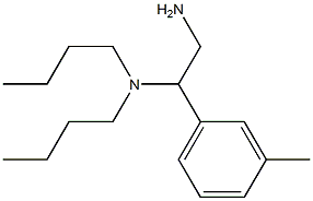 [2-amino-1-(3-methylphenyl)ethyl]dibutylamine Struktur