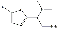 [2-amino-1-(5-bromothiophen-2-yl)ethyl]dimethylamine Struktur