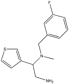 [2-amino-1-(thiophen-3-yl)ethyl][(3-fluorophenyl)methyl]methylamine Struktur