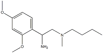 [2-amino-2-(2,4-dimethoxyphenyl)ethyl](butyl)methylamine Struktur