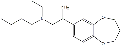 [2-amino-2-(3,4-dihydro-2H-1,5-benzodioxepin-7-yl)ethyl](butyl)ethylamine Struktur