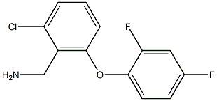 [2-chloro-6-(2,4-difluorophenoxy)phenyl]methanamine Struktur