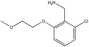 [2-chloro-6-(2-methoxyethoxy)phenyl]methanamine Struktur