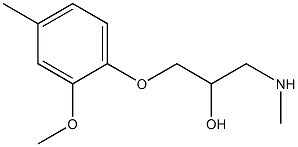 [2-hydroxy-3-(2-methoxy-4-methylphenoxy)propyl](methyl)amine Struktur