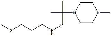 [2-methyl-2-(4-methylpiperazin-1-yl)propyl][3-(methylsulfanyl)propyl]amine Struktur