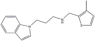 [3-(1H-indol-1-yl)propyl][(3-methylthiophen-2-yl)methyl]amine Struktur