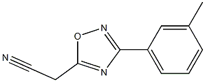 [3-(3-methylphenyl)-1,2,4-oxadiazol-5-yl]acetonitrile Struktur