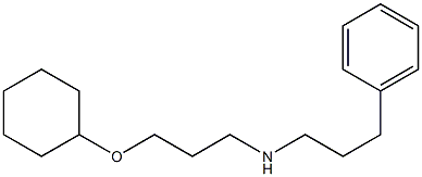 [3-(cyclohexyloxy)propyl](3-phenylpropyl)amine Struktur