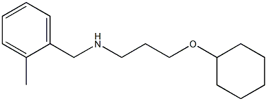 [3-(cyclohexyloxy)propyl][(2-methylphenyl)methyl]amine Struktur