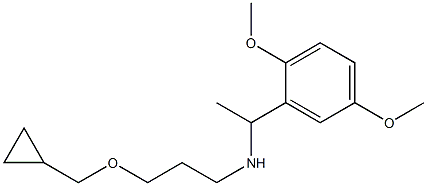 [3-(cyclopropylmethoxy)propyl][1-(2,5-dimethoxyphenyl)ethyl]amine Struktur