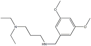 [3-(diethylamino)propyl][(3,5-dimethoxyphenyl)methyl]amine Struktur