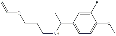 [3-(ethenyloxy)propyl][1-(3-fluoro-4-methoxyphenyl)ethyl]amine Struktur