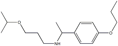 [3-(propan-2-yloxy)propyl][1-(4-propoxyphenyl)ethyl]amine Struktur