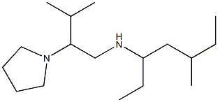 [3-methyl-2-(pyrrolidin-1-yl)butyl](5-methylheptan-3-yl)amine Struktur