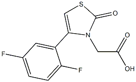 [4-(2,5-difluorophenyl)-2-oxo-1,3-thiazol-3(2H)-yl]acetic acid Struktur