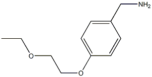 [4-(2-ethoxyethoxy)phenyl]methanamine Struktur