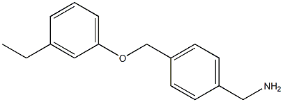 [4-(3-ethylphenoxymethyl)phenyl]methanamine Struktur