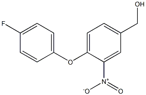 [4-(4-fluorophenoxy)-3-nitrophenyl]methanol Struktur