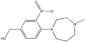 [4-(4-methyl-1,4-diazepan-1-yl)-3-nitrophenyl]methanol Struktur